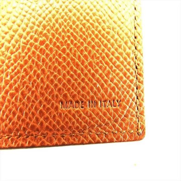 BVLGARI long bill crawling Classico logo leather Authentic USED - Picture 8 of 9